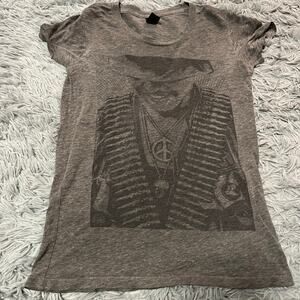 Vintage Y2K Obey Gray Boho Hippie Graphic Tee T-Shirt USA Made Women’s Small